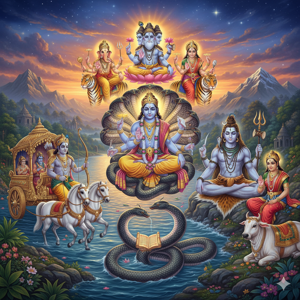 Indian mythical beings, The Wholistic Center, All Rights Reserved, 2025-2030