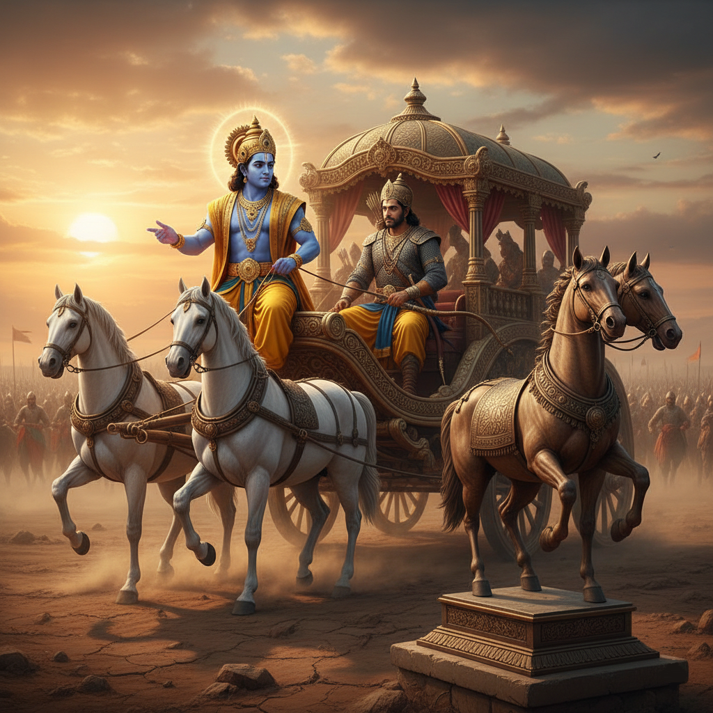 Krishna and Arjuna, The Wholistic Center, Copyright 2026-2030