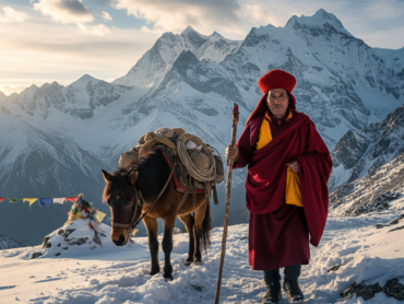 Tibetan Monk pilgrim, The Wholistic Center, All Rights Reserved 2026-2030