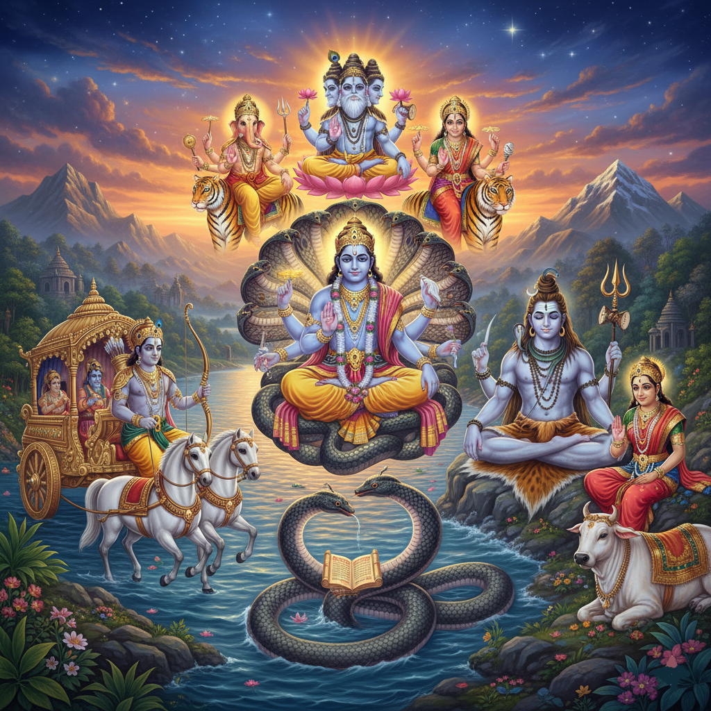 Indian mythical beings, The Wholistic Center, All Rights Reserved, 2025-2030